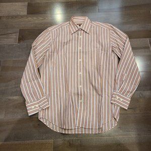 Pinstripe Long Sleeve Button Up